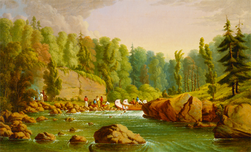 frenchriverrapids_paulkane French River Rapids (oil on canvas), 1848-1856; by Paul Kane. Used with permission of the Royal Ontario Museum copyright ROM.