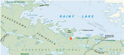 Property location (Map courtesy Voyageurs National Park Association)